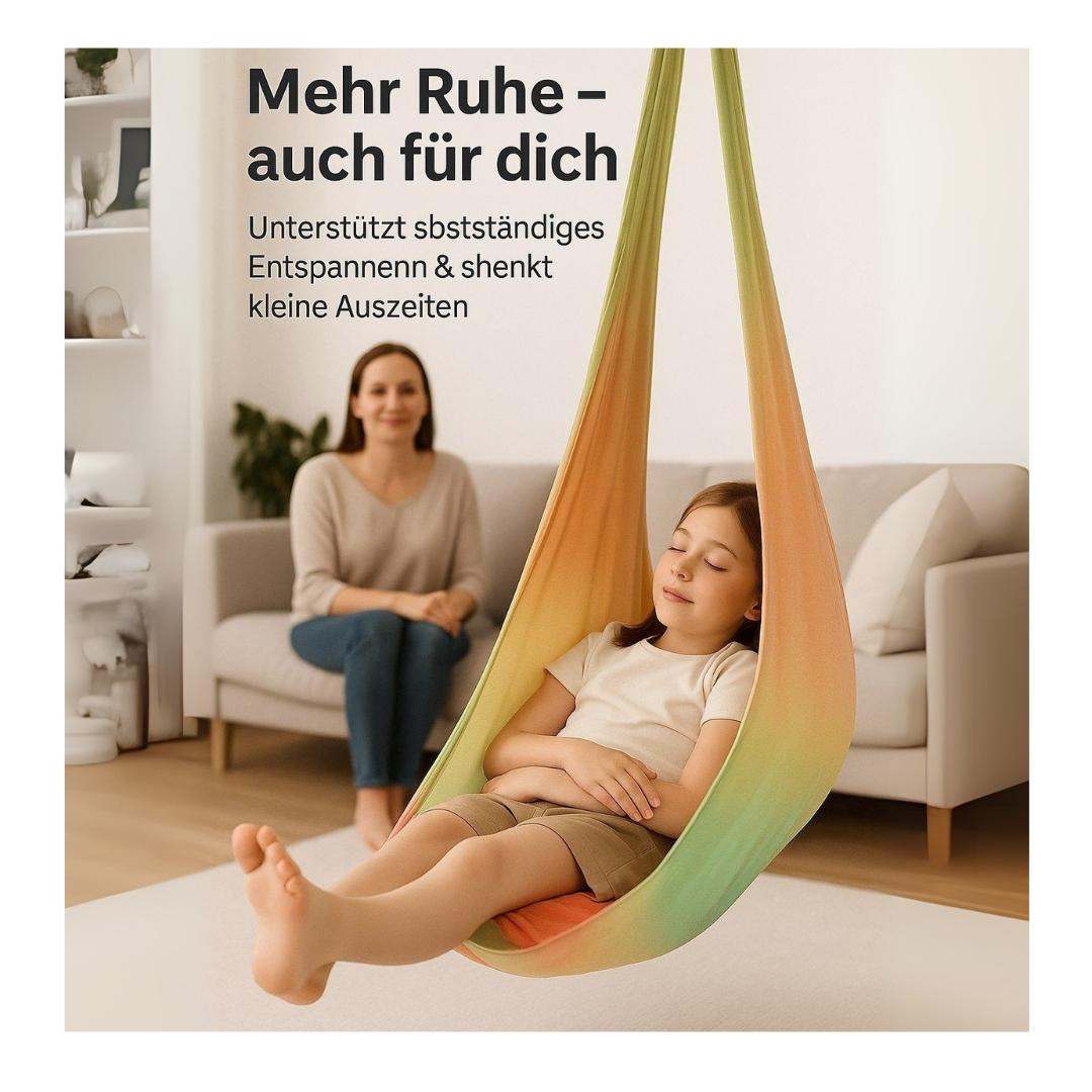 Kronenberg Therapieschaukel Kinder – Sensorische Hängeschaukel aus doppellagigem Polyester