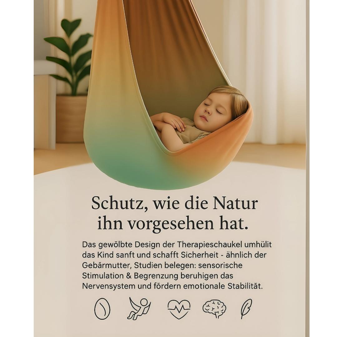 Kronenberg Therapieschaukel Kinder – Sensorische Hängeschaukel aus doppellagigem Polyester