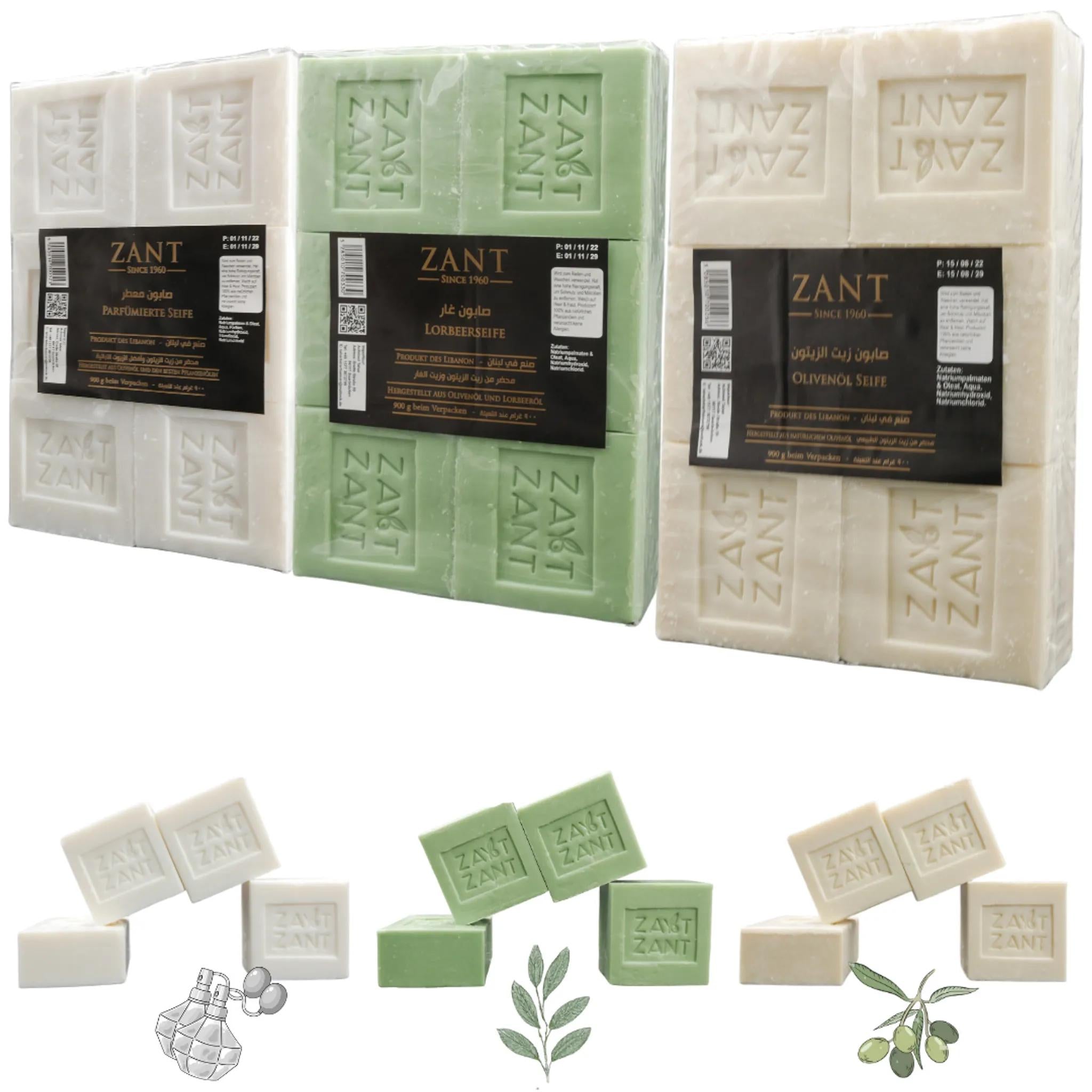 Zant - 6er-Set natürliche Seife - Olivenseife