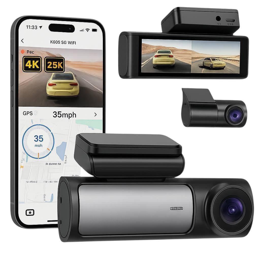 Goldstern Dashcam - Auswahl: K803 (Vorder- & Rückkamera)