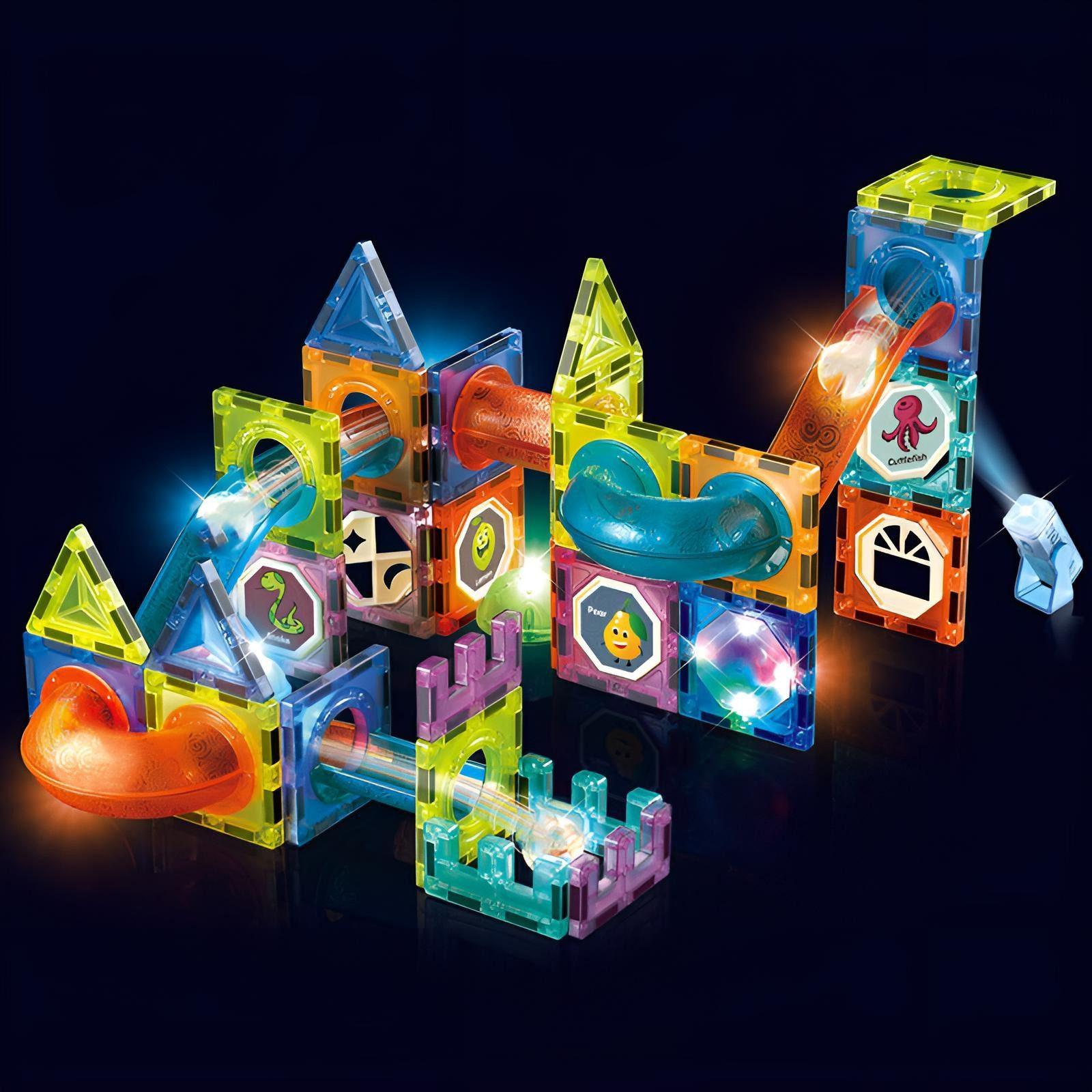 Goldstern LightCube Magnetspielbausteine - 75-teilig