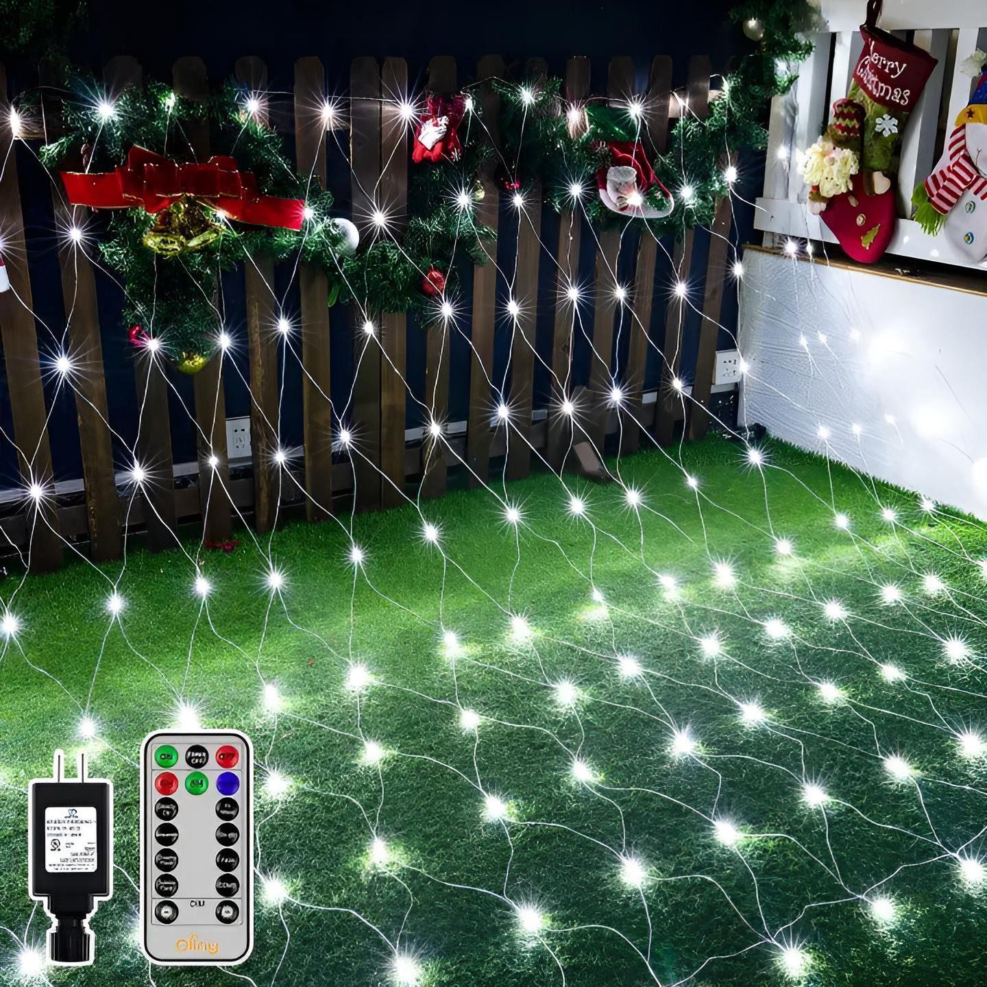 Ollny LED-Lichternetz, 200-flammig, KALTWEISS - M8XR