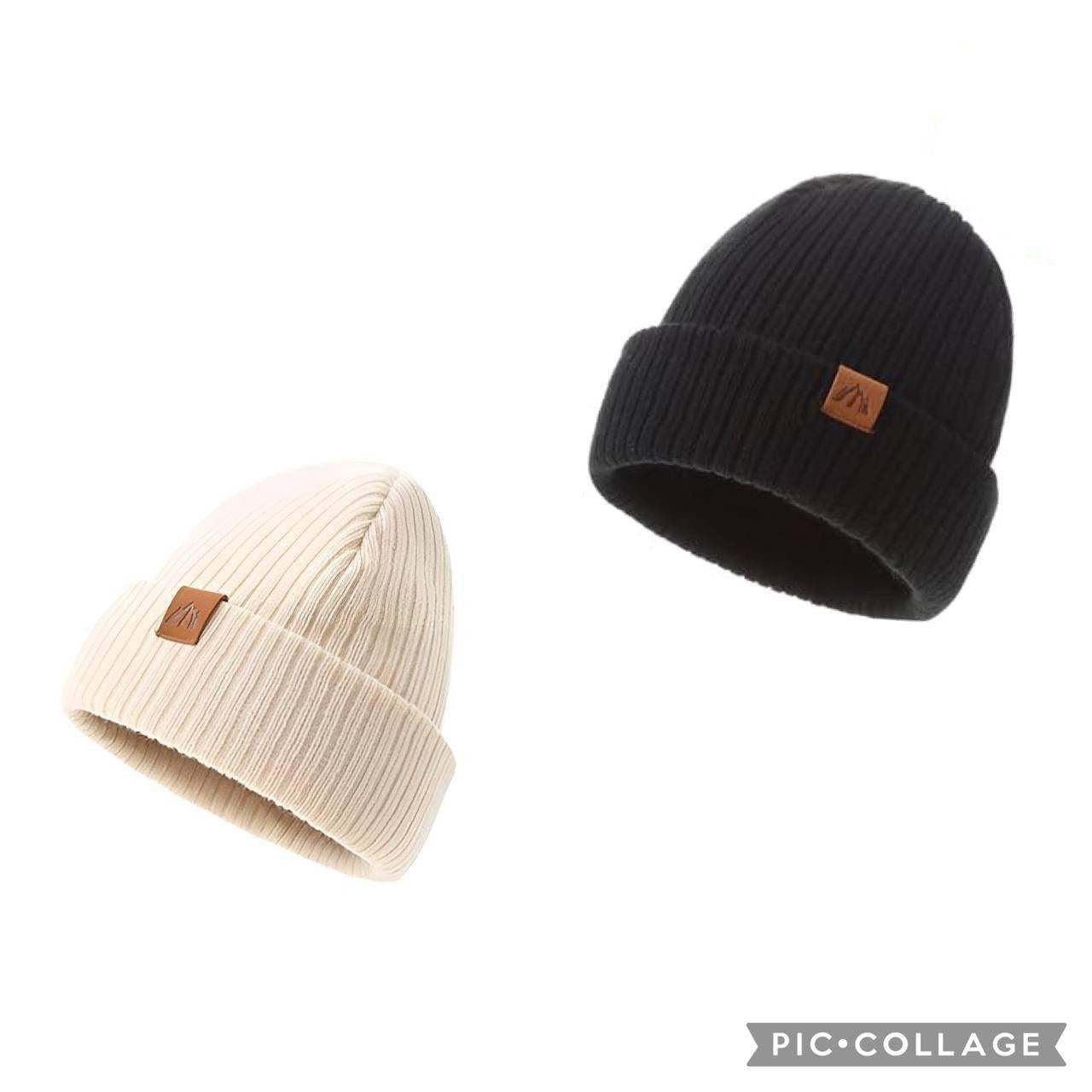 AHAHA Kinder Beanie - 33FX Schwarz/Beige