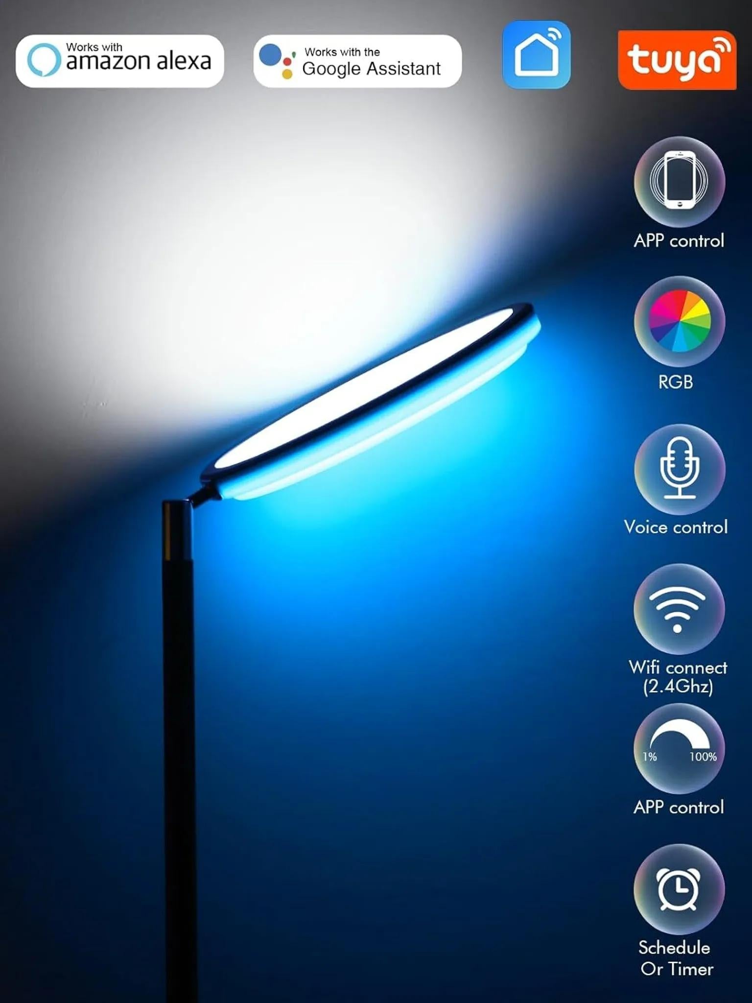 RGBW - LED Stehlampe - Dimmbar