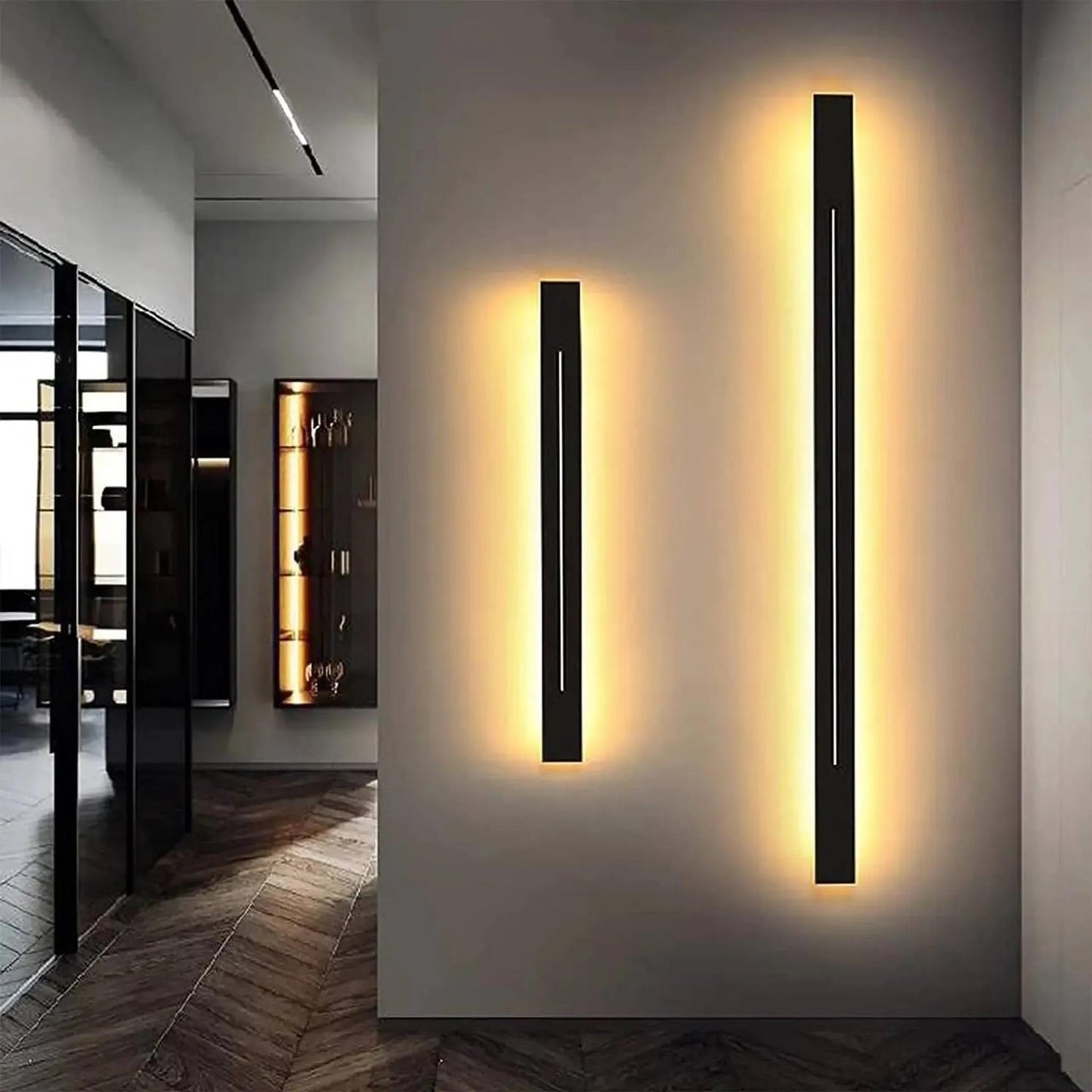 DIYARTS Moderne Wandlampe - Schwarz 0,6m