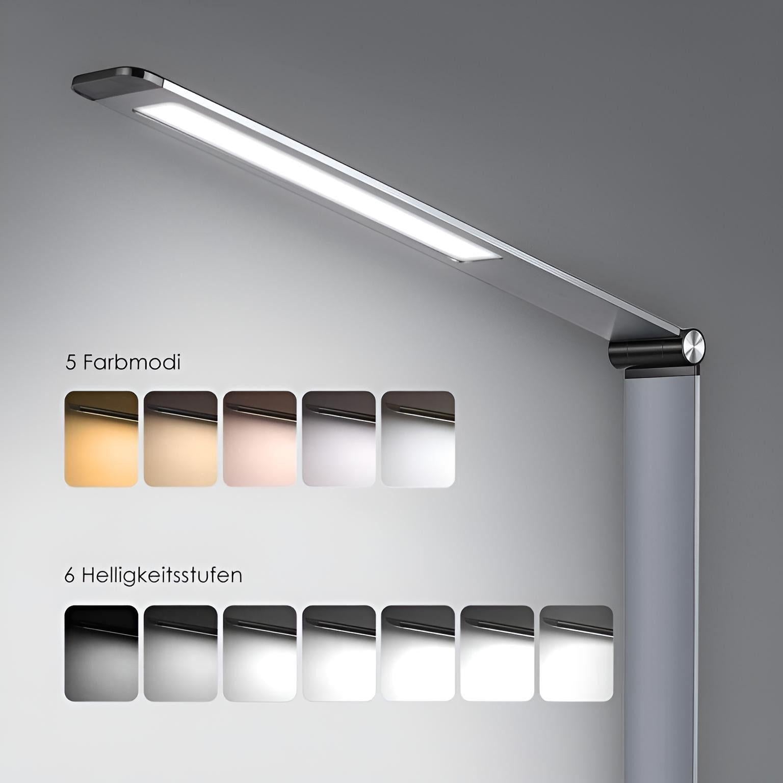 LED Schreibtischlampe - Deckey MA70C - Silber