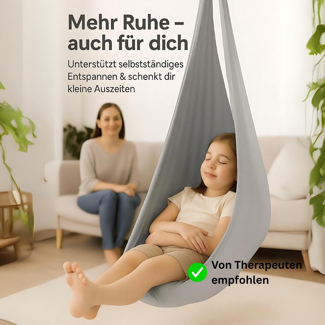 Kronenberg Therapieschaukel Kinder – Sensorische Hängeschaukel aus doppellagigem Polyester
