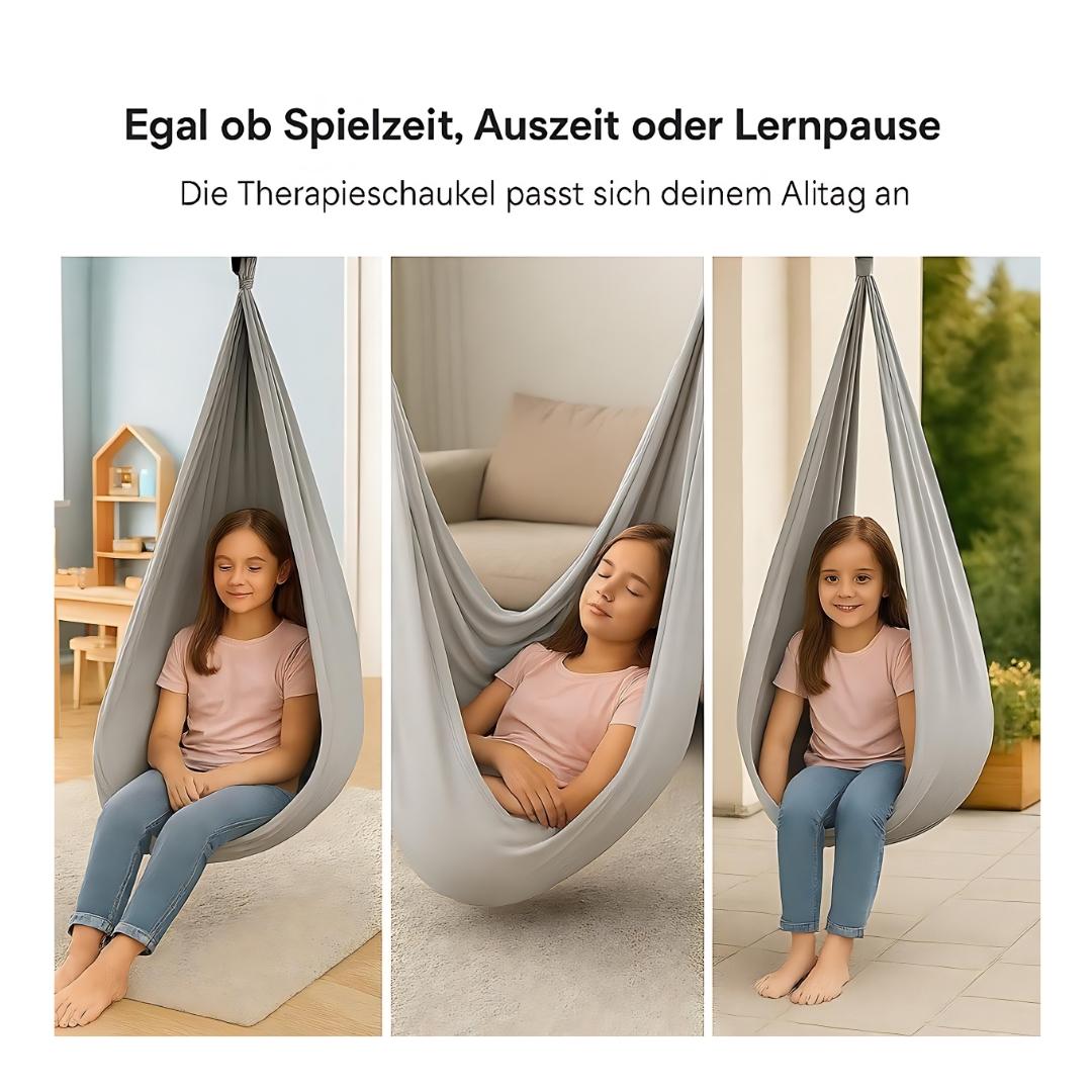 Kronenberg Therapieschaukel Kinder – Sensorische Hängeschaukel aus doppellagigem Polyester