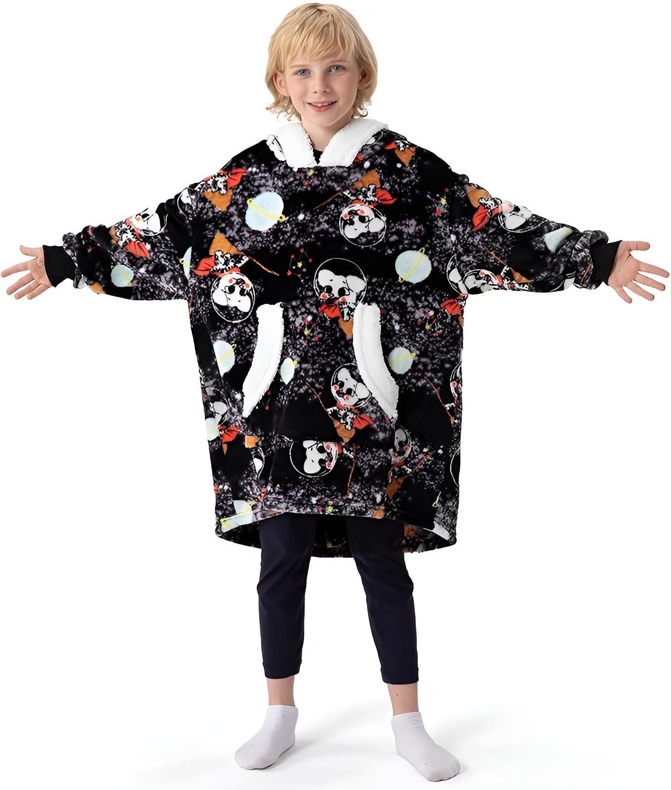 Winthome Kids Hoodie - STTZ Schwarz Mit Hund