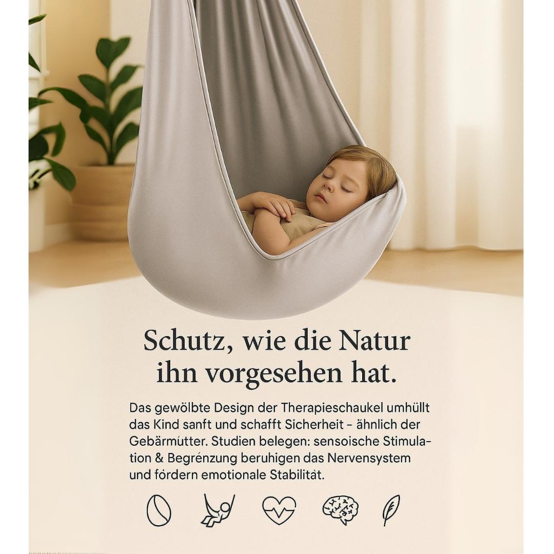 Kronenberg Therapieschaukel Kinder – Sensorische Hängeschaukel aus doppellagigem Polyester