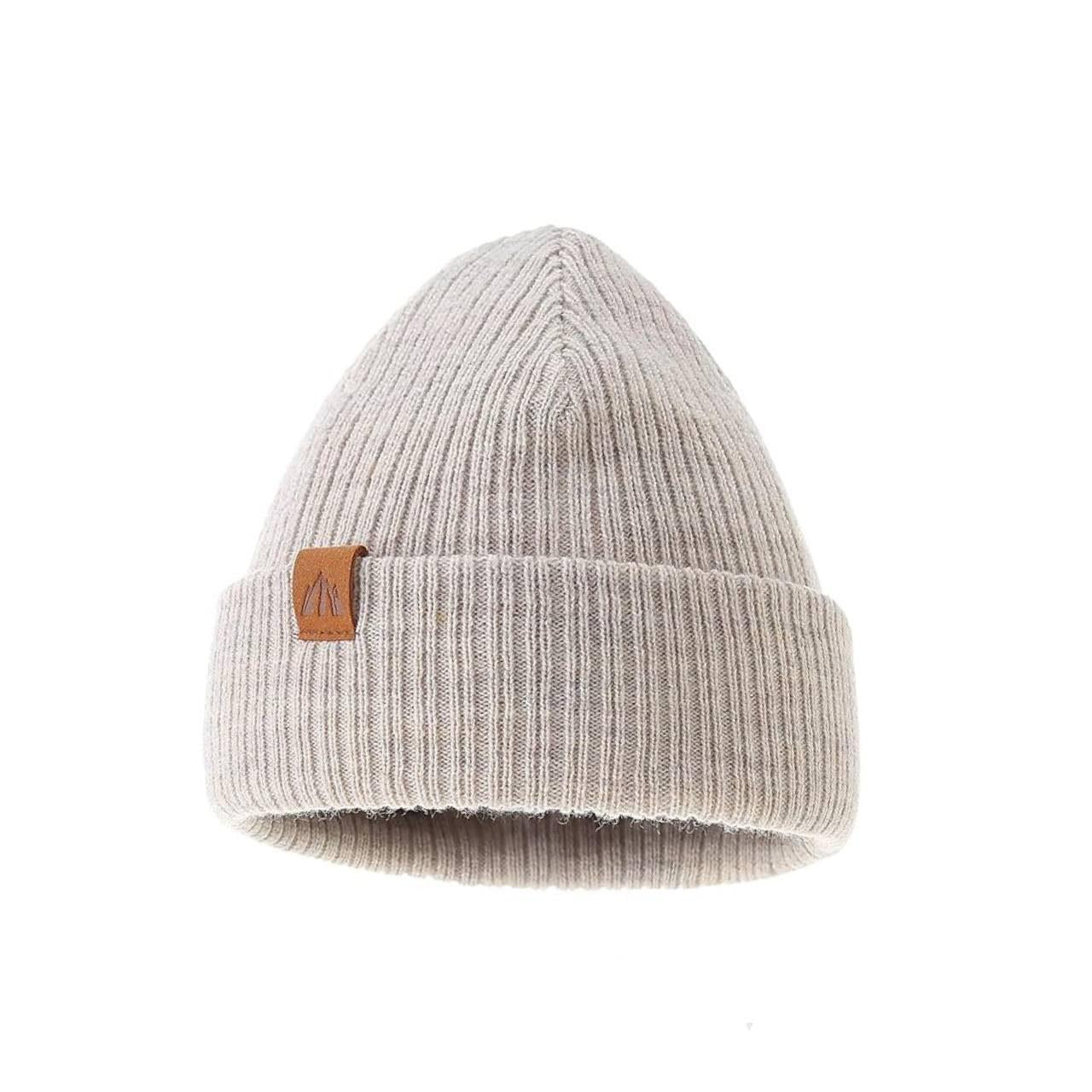 AHAHA Kinder Beanie - 8KMP Dunkelgrau/Beige