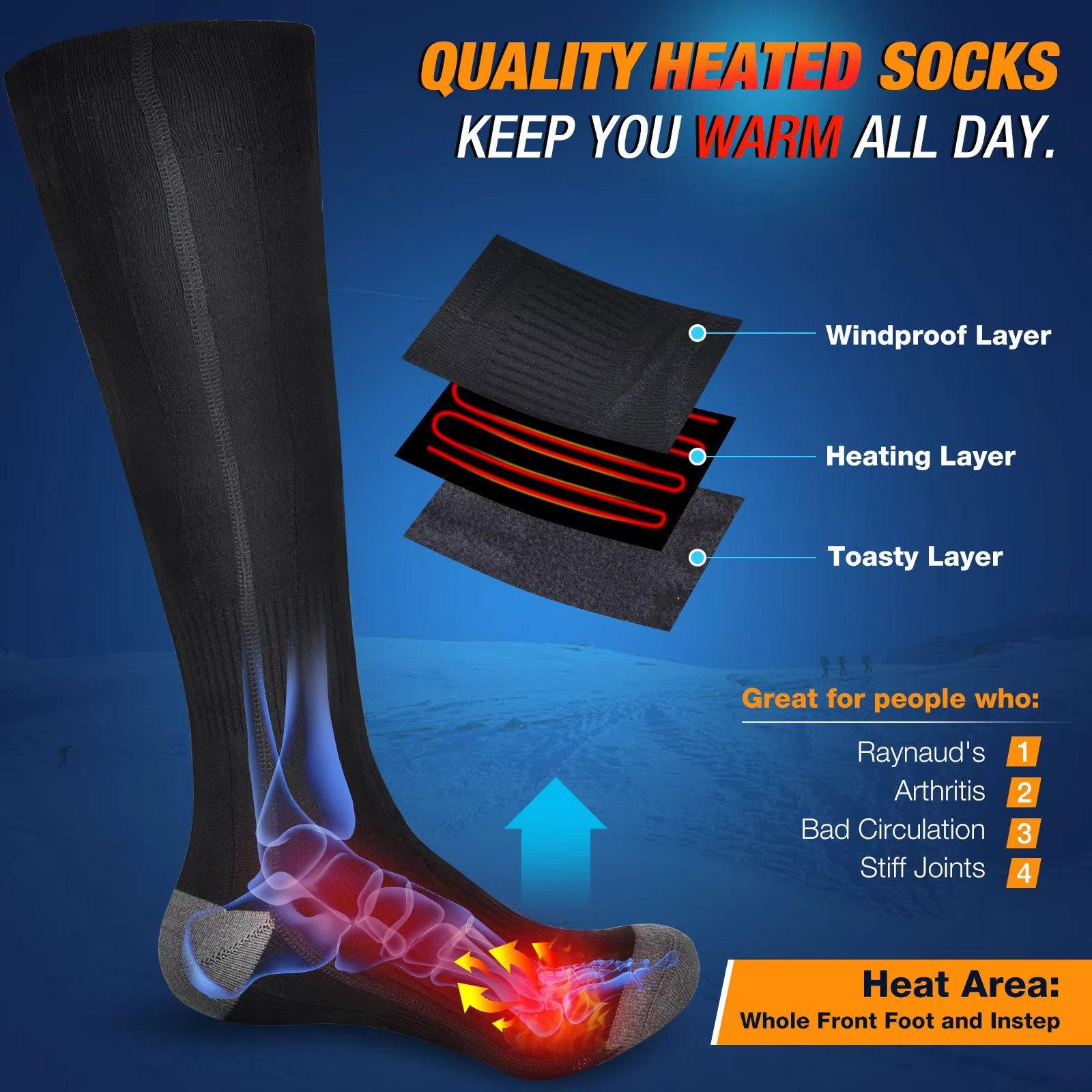 Goldstern Heizsocken - Schwarz 9801C