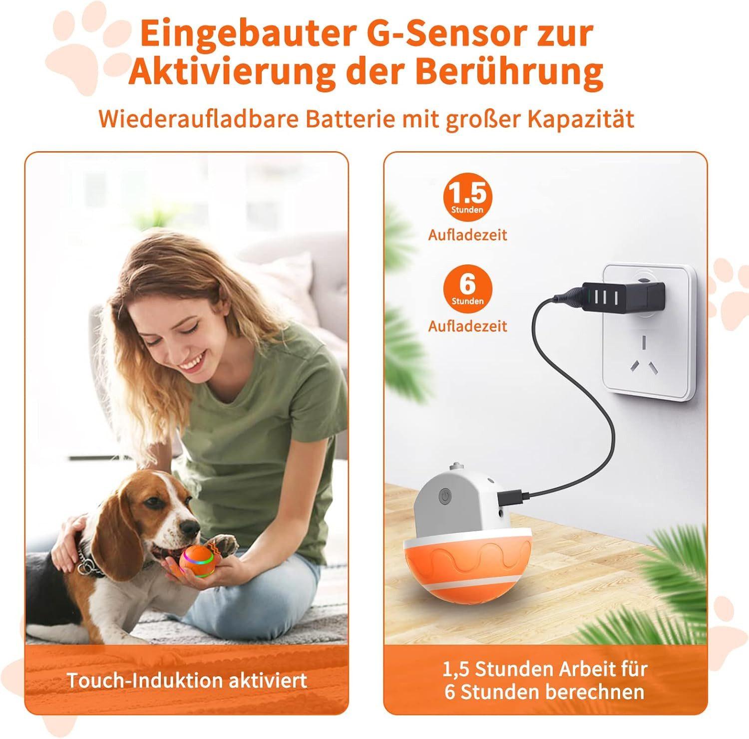 Auto Pet Toy - Ball - Orange