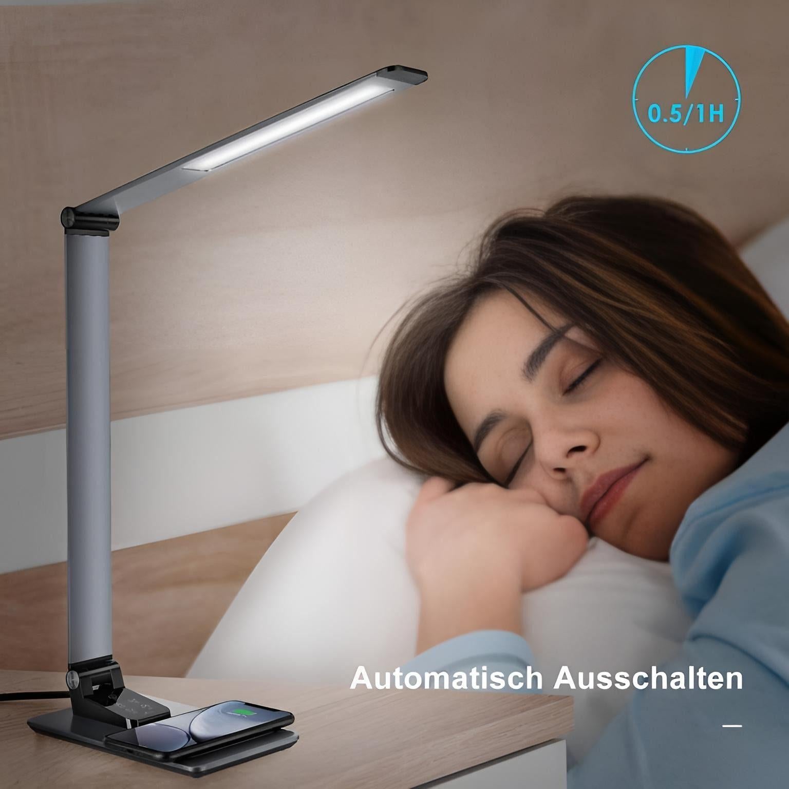 LED Schreibtischlampe - Deckey MA70C - Silber