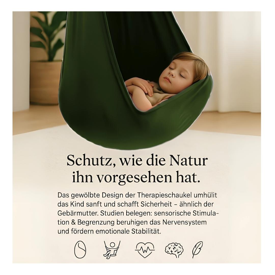 Kronenberg Therapieschaukel Kinder – Sensorische Hängeschaukel aus doppellagigem Polyester