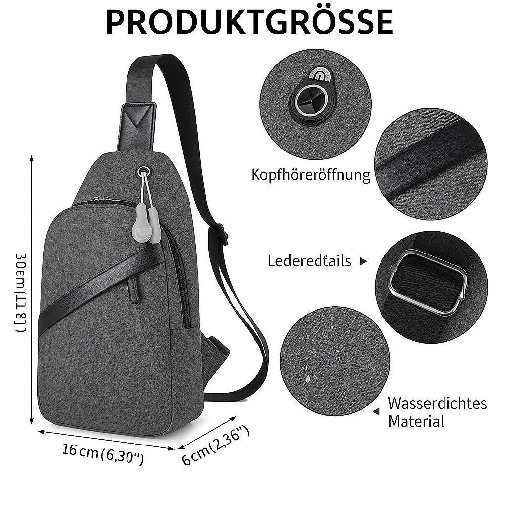 Umhängetasche - Grau