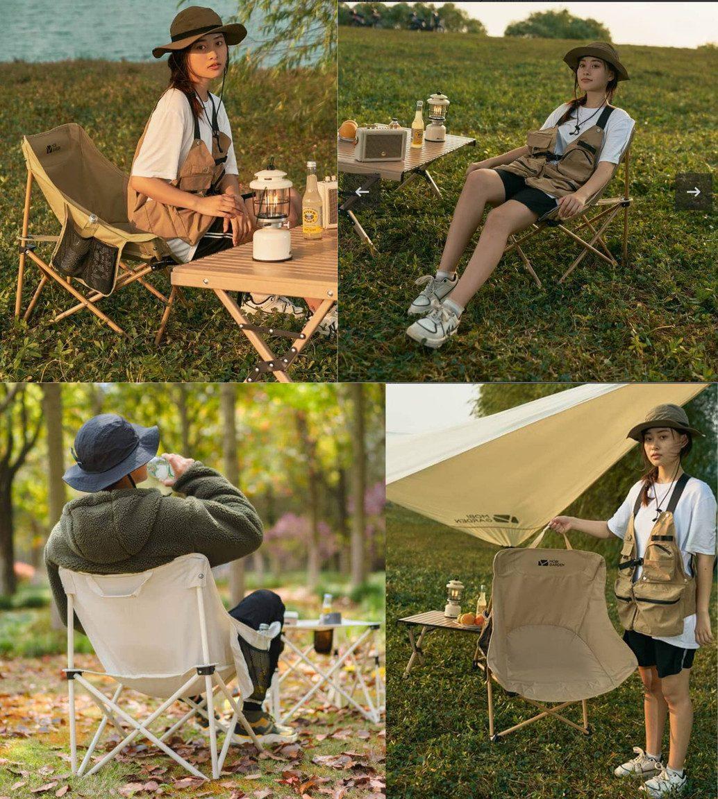 Mobi-Campingstuhl Moon Chair-Schwarz