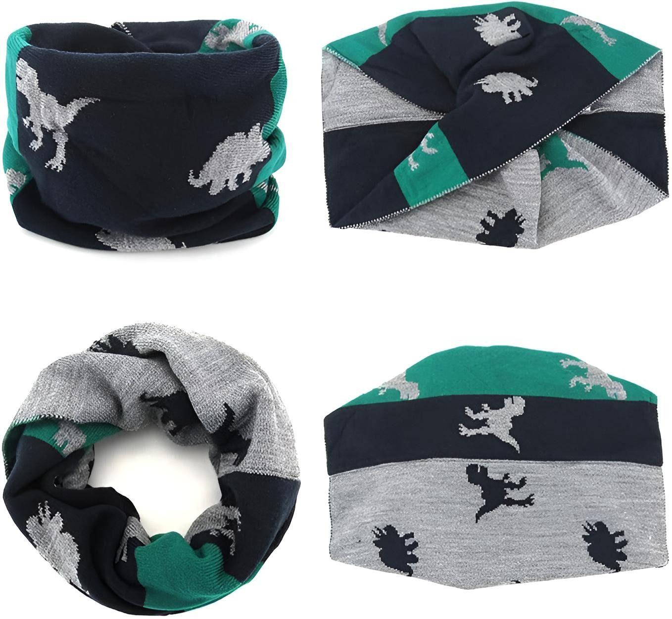 AHAHA Kinder Beanie - 0R43 Dino/Grau