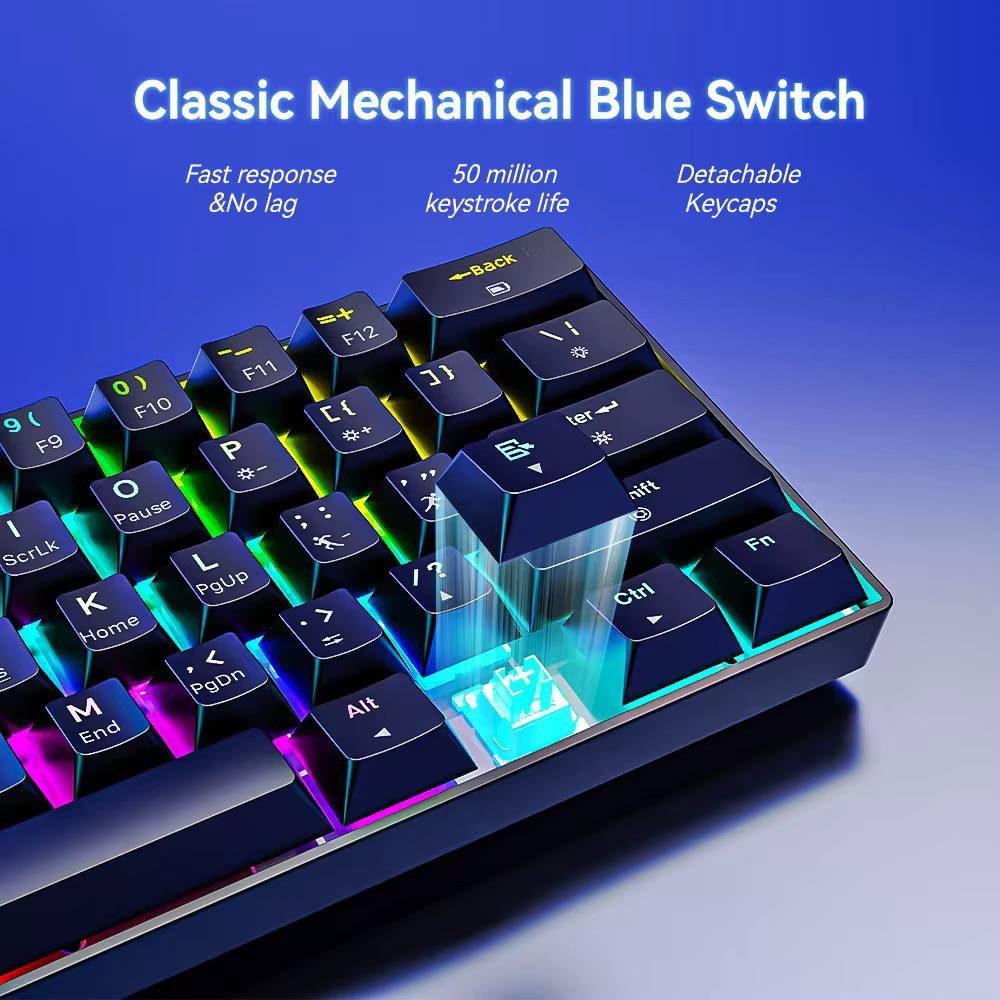 Goldstern - kabellose/wireless Gaming-Tastatur - CX23 Schwarz