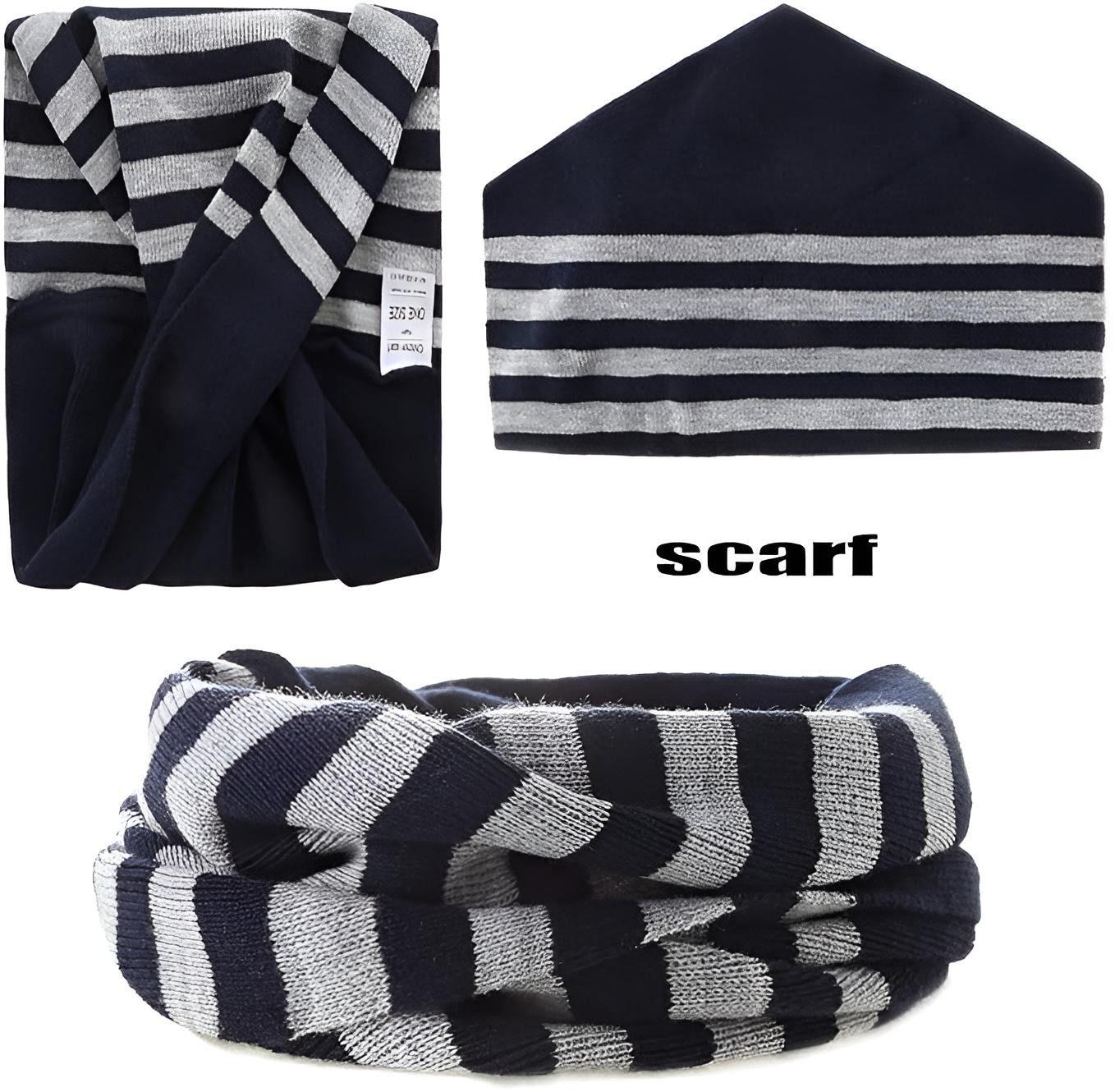 AHAHA Kinder Beanie - BPPJ Grau/Blau