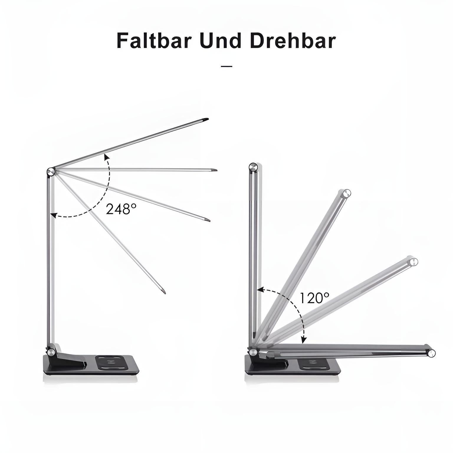LED Schreibtischlampe - Deckey MA70C - Silber