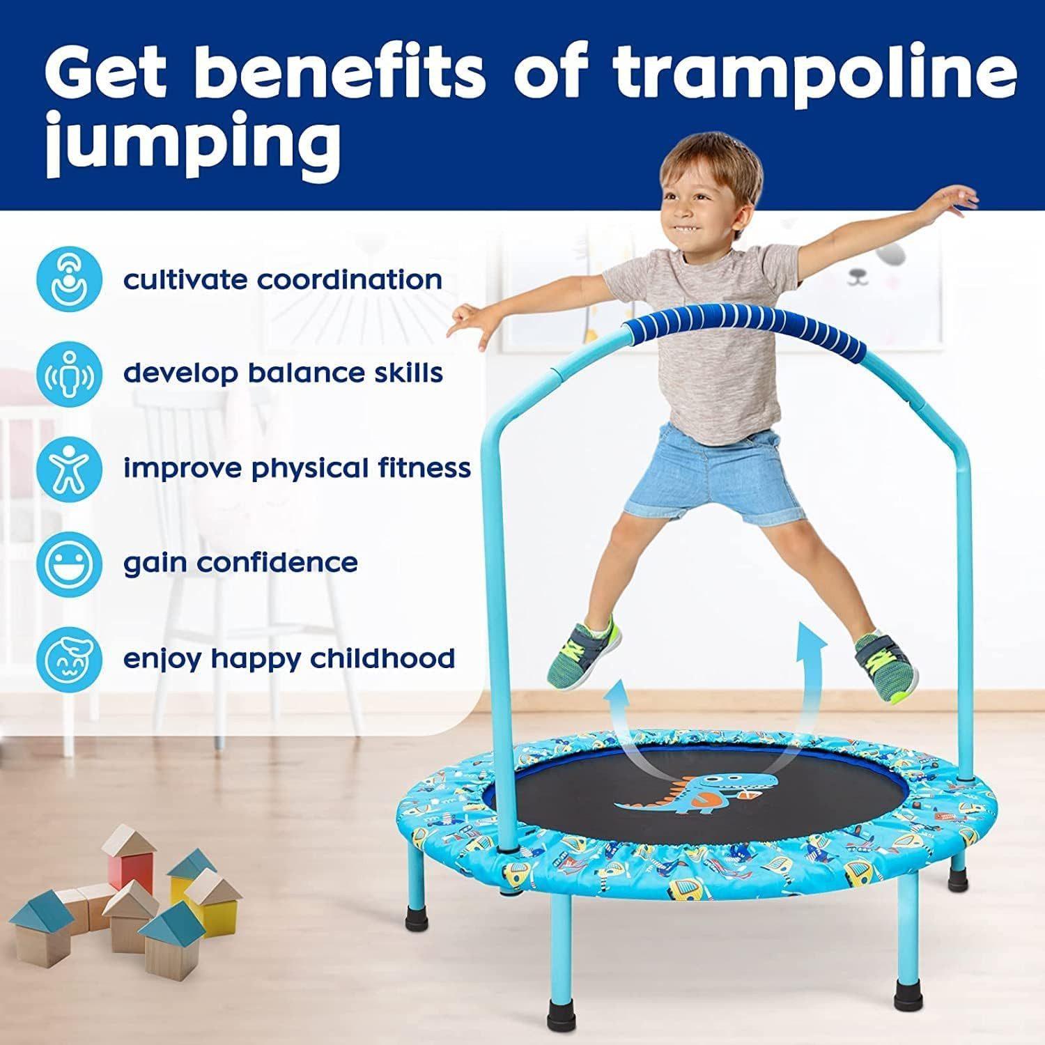 LBLA - Kindertrampolin - Hellblau