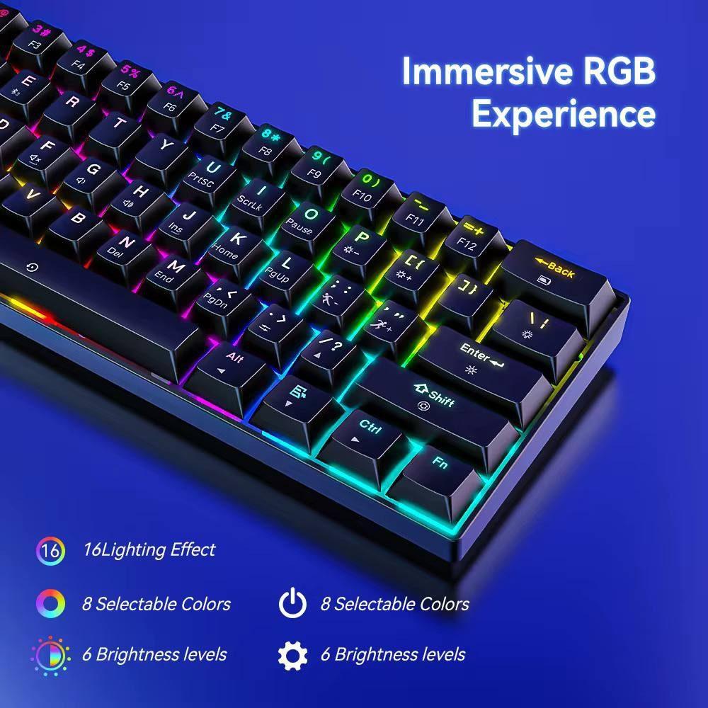 Goldstern - kabellose/wireless Gaming-Tastatur - CX23 Schwarz