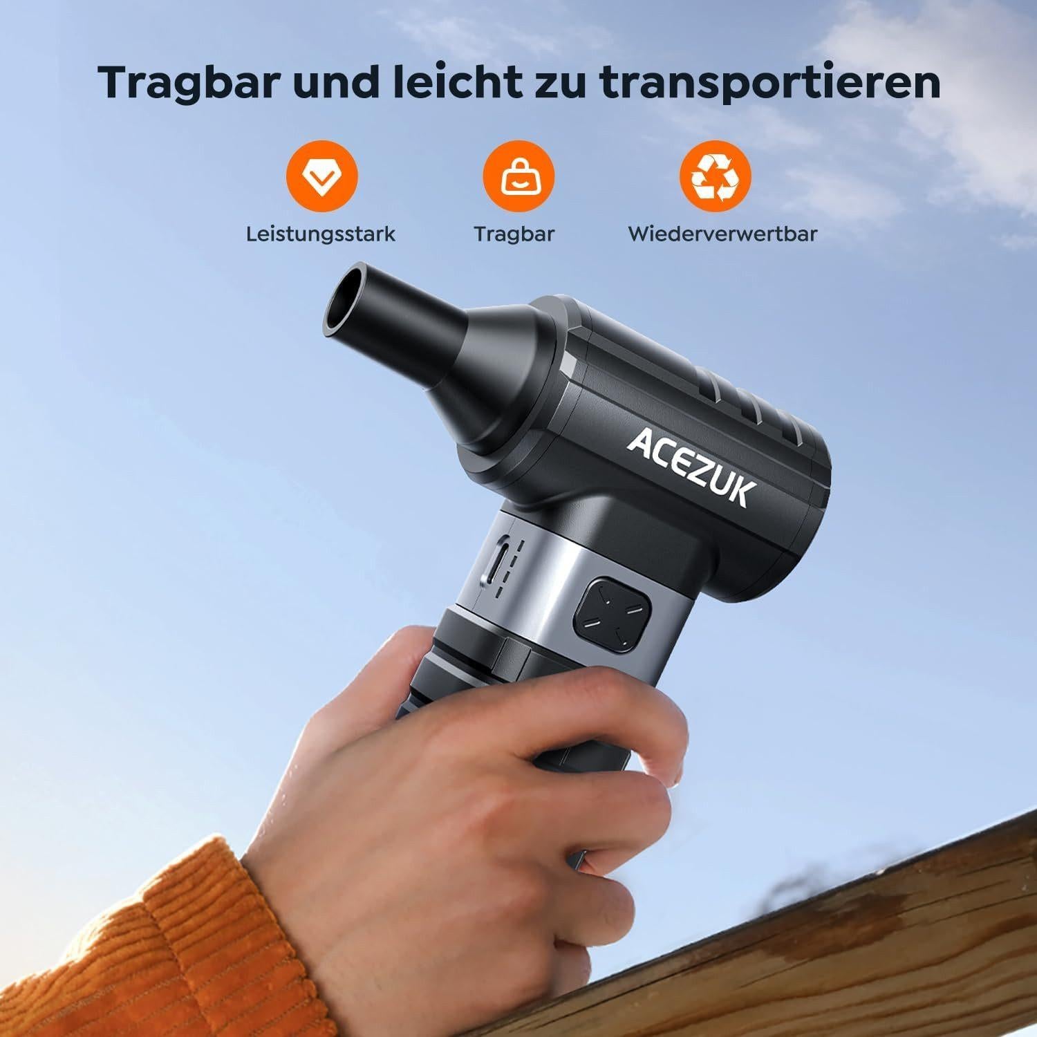 ACEZUK - Elektrischer Akku-Luftbläser - AD100