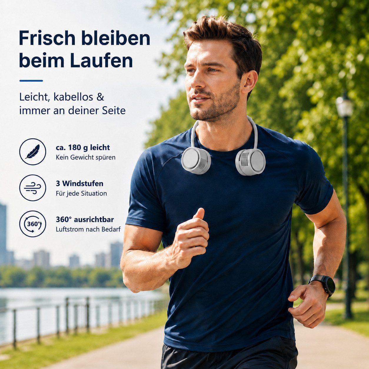 Zantan - Nackenventilator 360° verstellbar - Grey