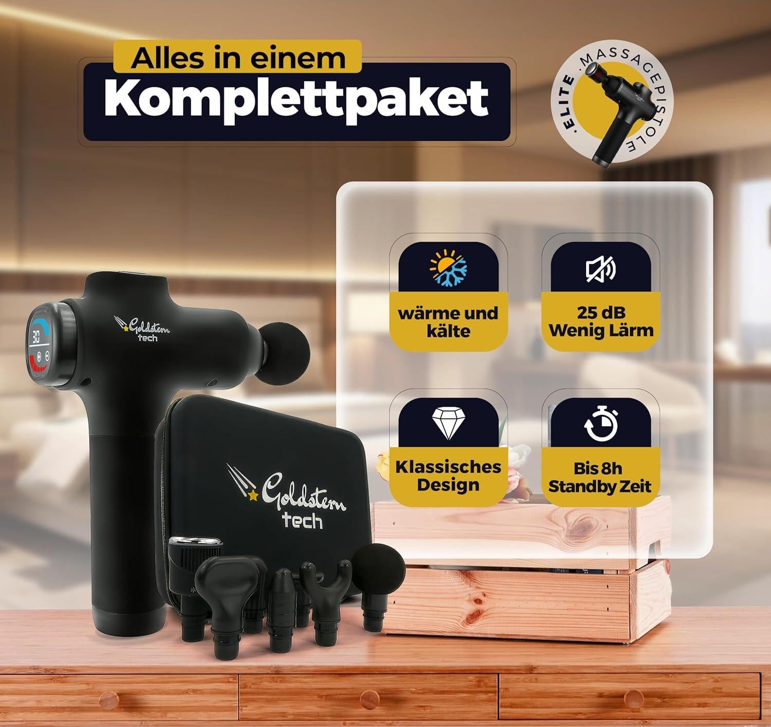 Goldstern Tech - Massagepistole - Elite
