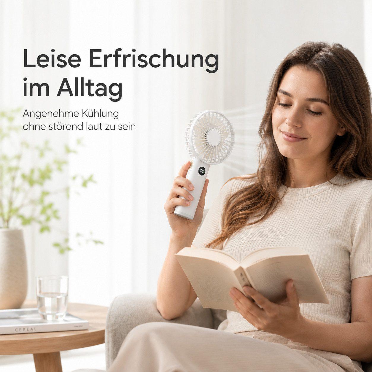 Zantan Handventilator - Weiß - 2er