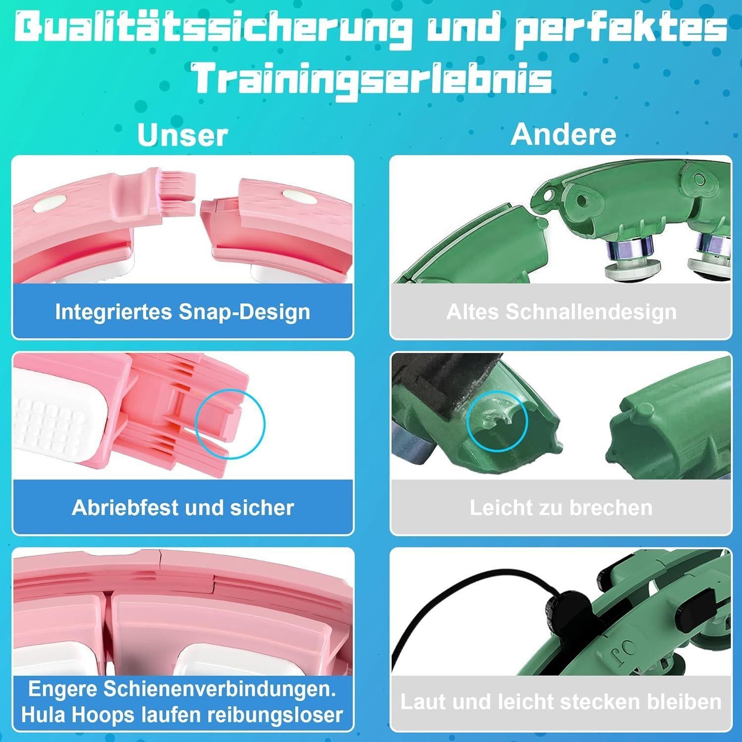 Cozylady - Smart Hula Hoop Reifen - Rosa