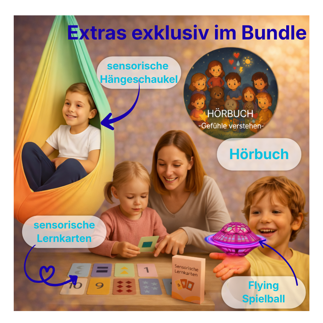 Kronenberg® Sensorische Hängeschaukel – Kind schaukelt entspannt