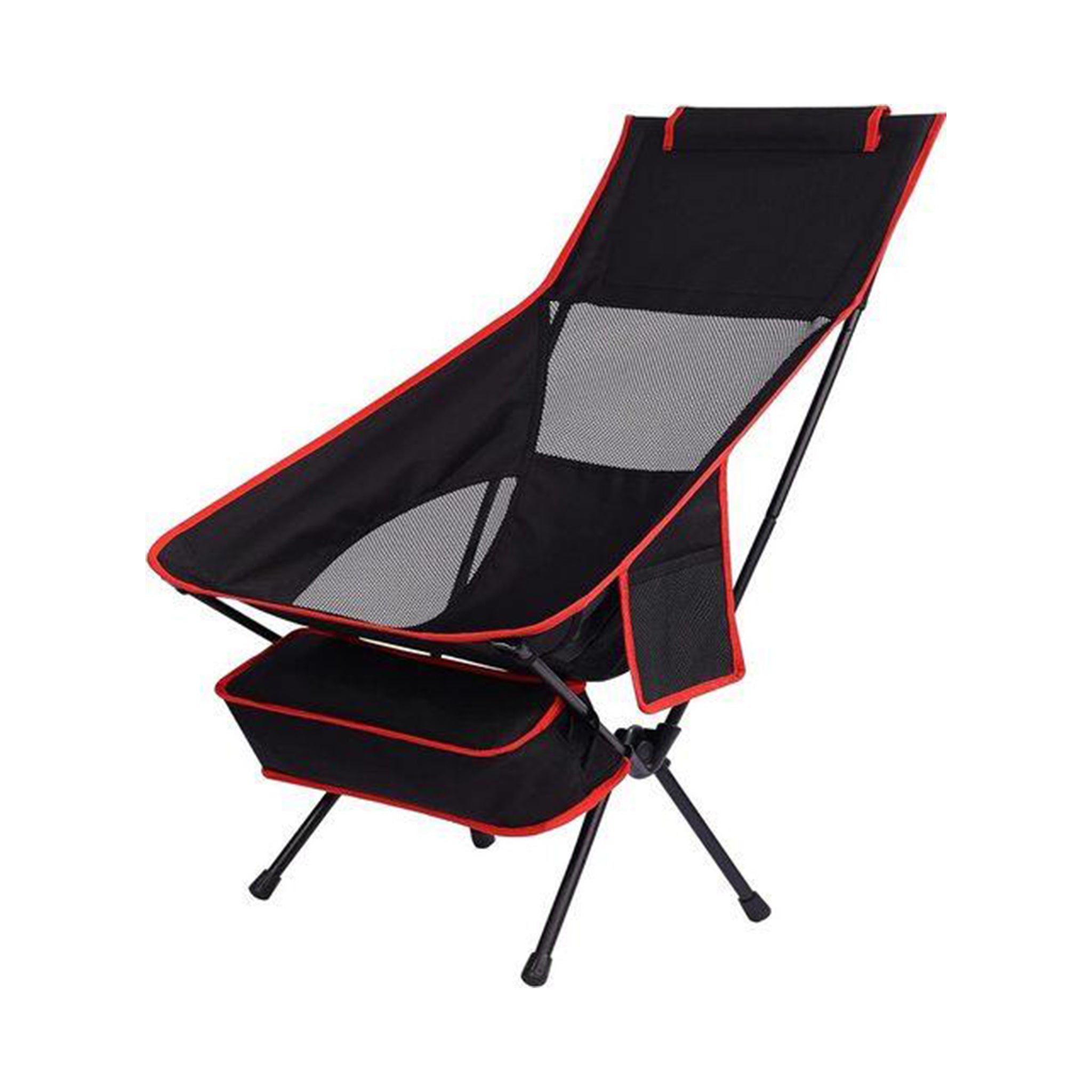 Blueash - Camping Stuhl - Schwarz/Rot