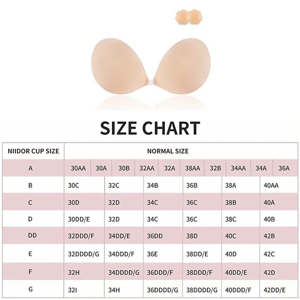 HonLena - Push up BH - ClipsRund Beige AB