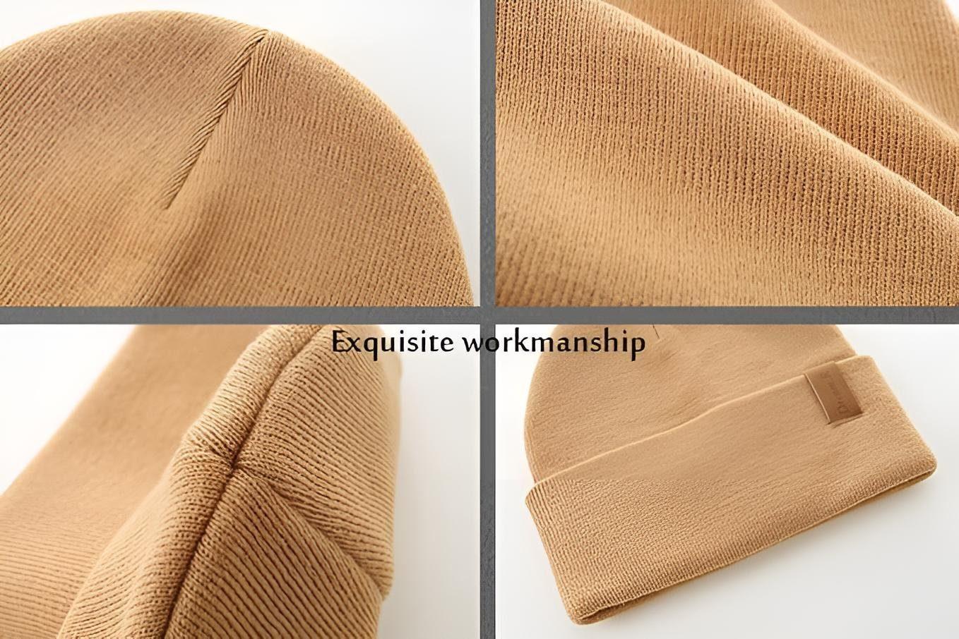 AHAHA Beanie - SAIF Schwarz/Khaki