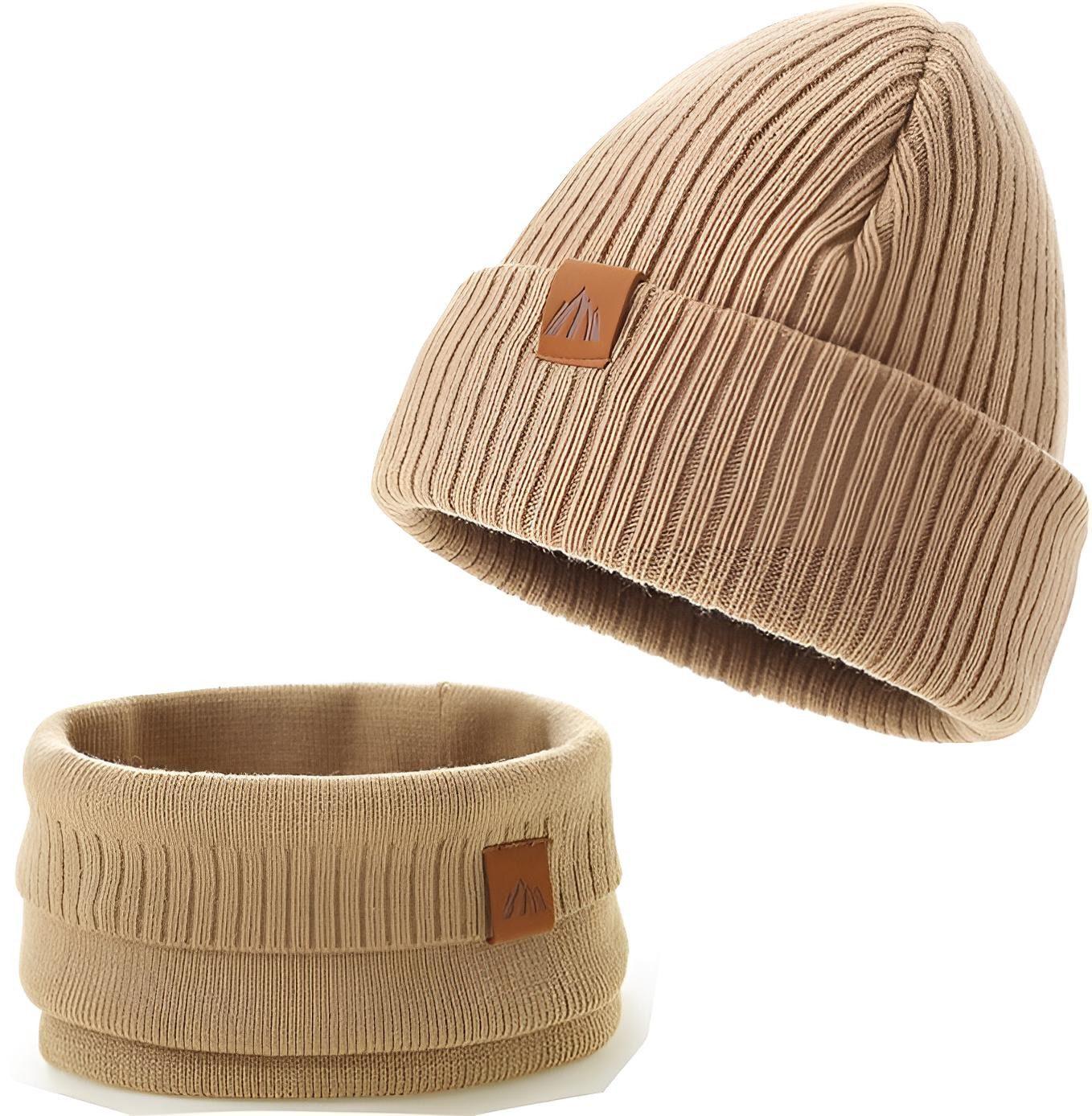 AHAHA Kinder Beanie - B9C1 Hellbraun