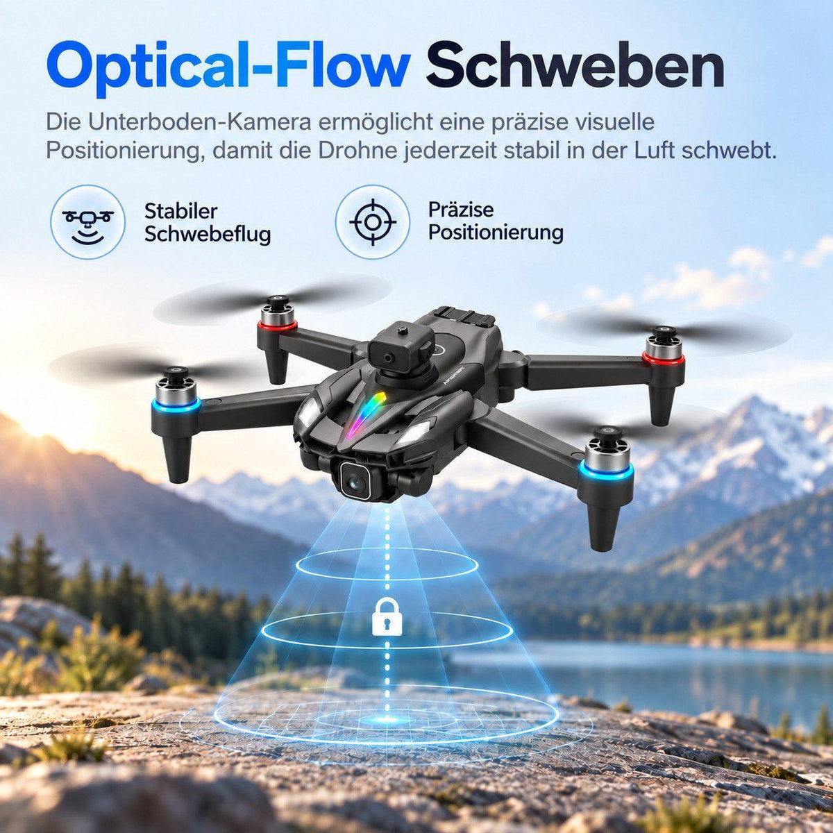 Goldstern RC Quadrocopter - KY108 - 2 Akkus