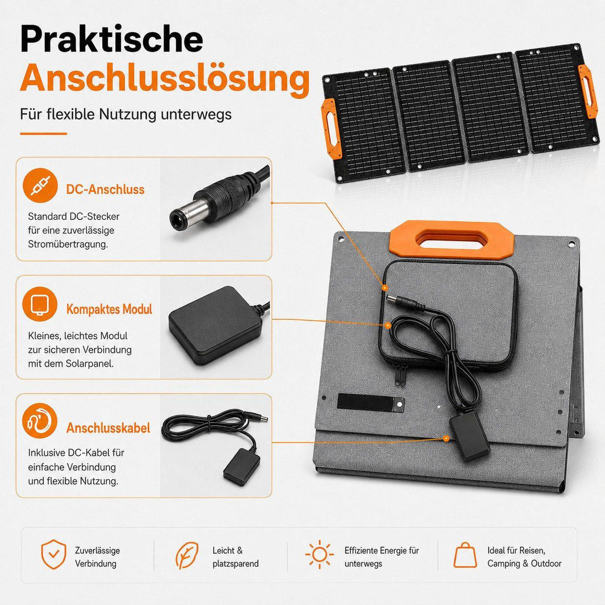 Solarmodul Monokristallin - 100W 24V