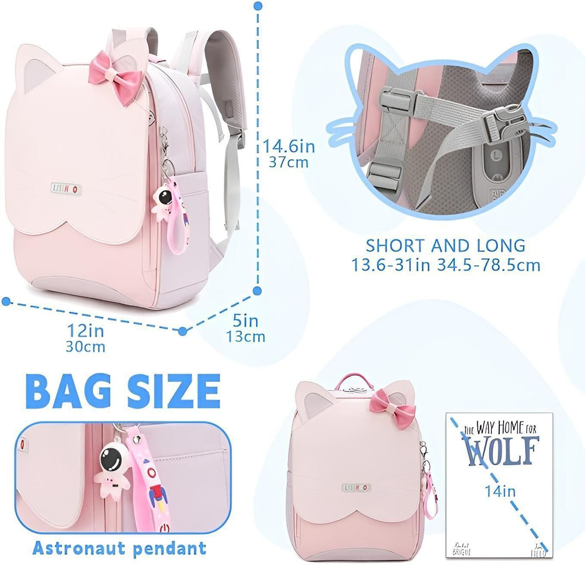 Auobag - Kinderrucksack - Katze Lila