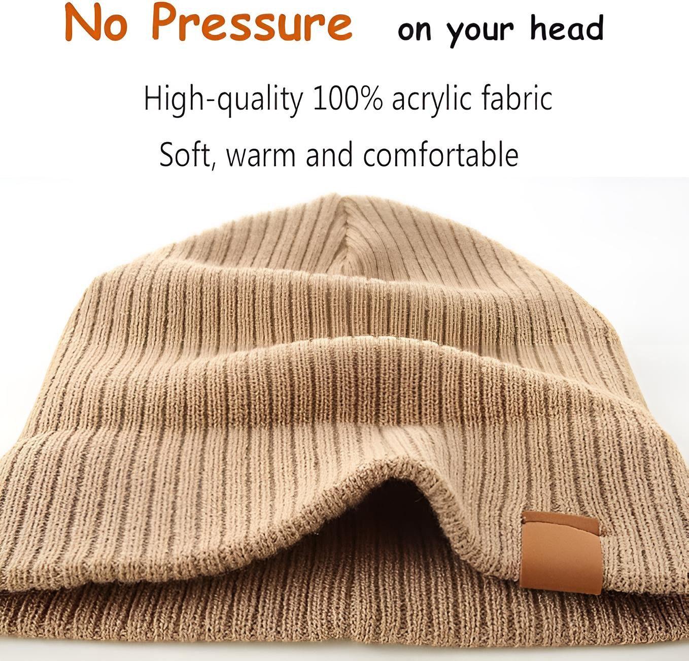 AHAHA Kinder Beanie - B9C1 Hellbraun