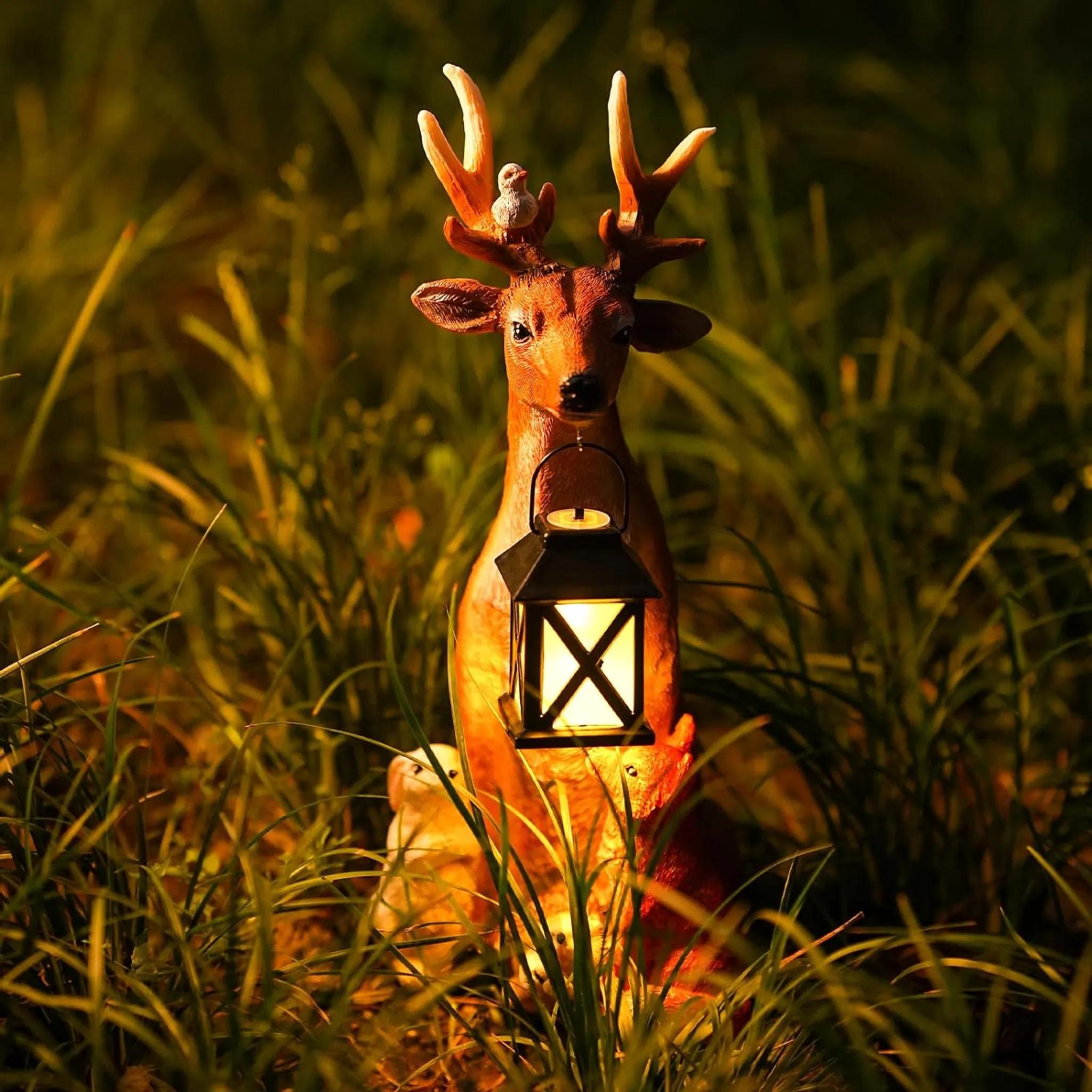 DIYARTS - LED - Hirsch Gartenfigur