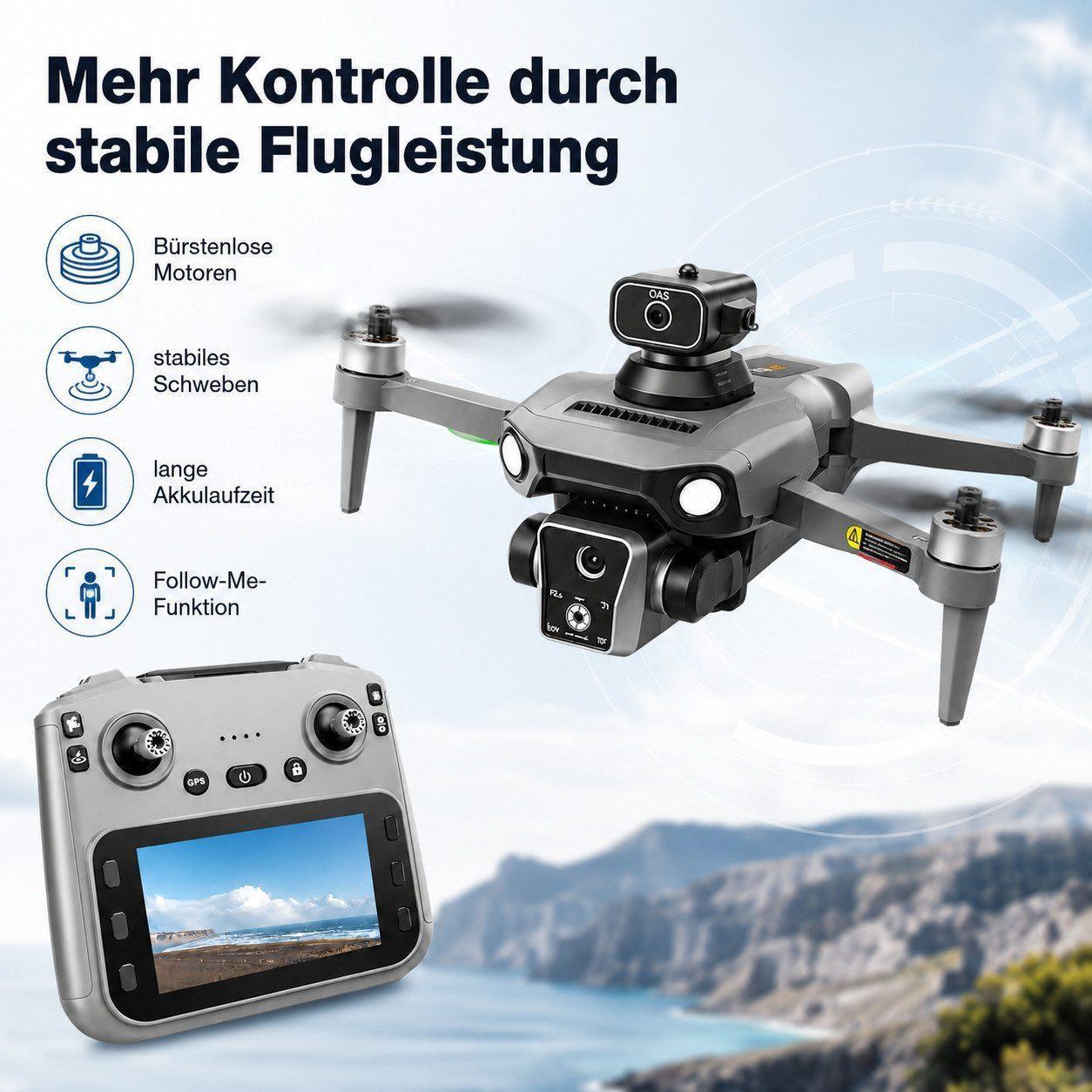 Goldstern RC Quadrocopter - K19 Max - 3 Akkus