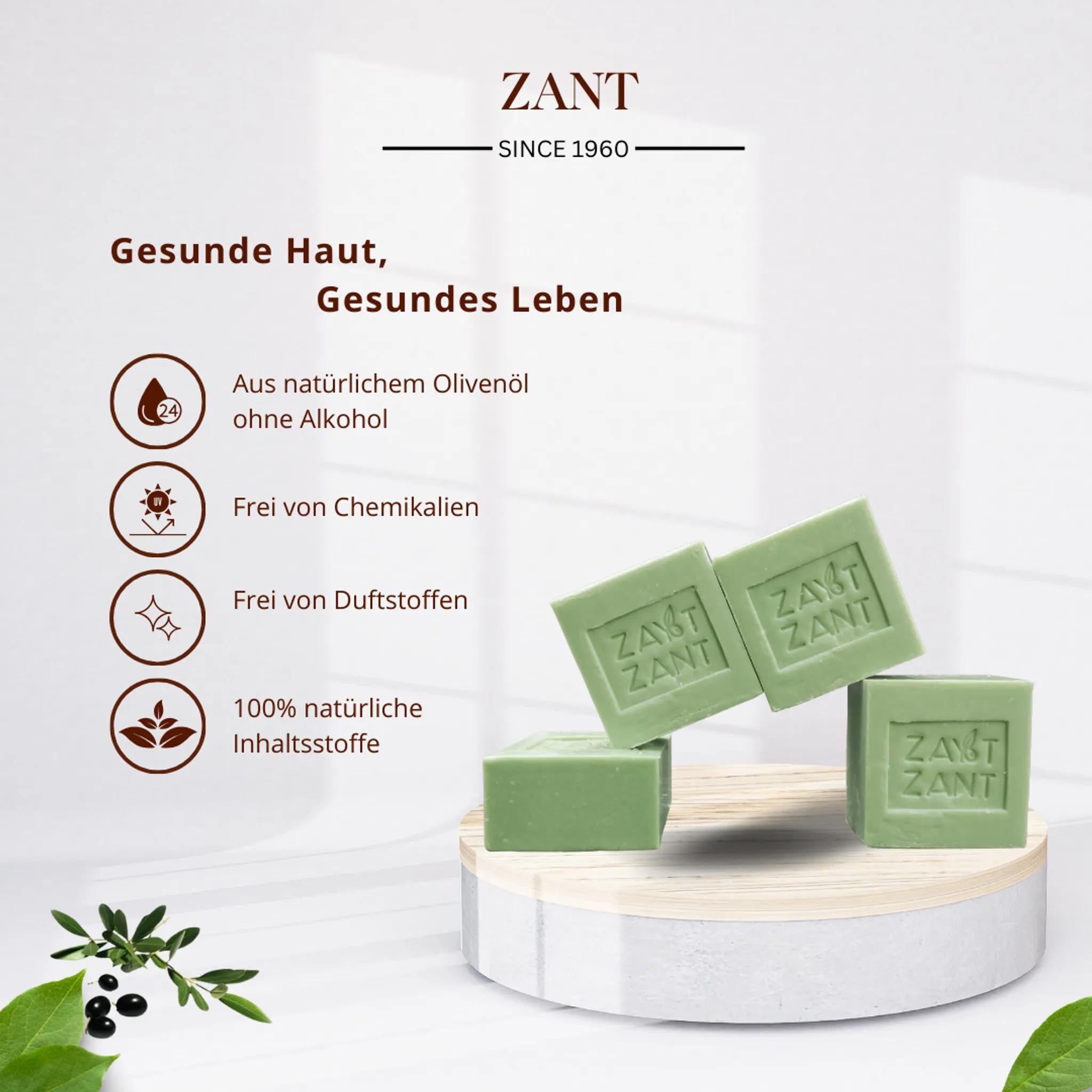 Zant - 6er-Set natürliche Seife - Lorbeereseife