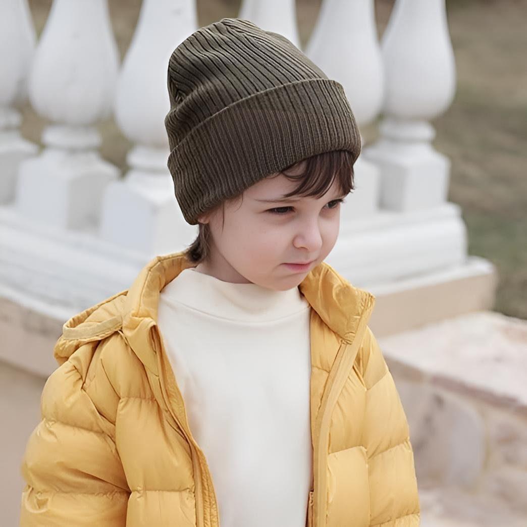 AHAHA Kinder Beanie - 3TV7 Grün/Blau