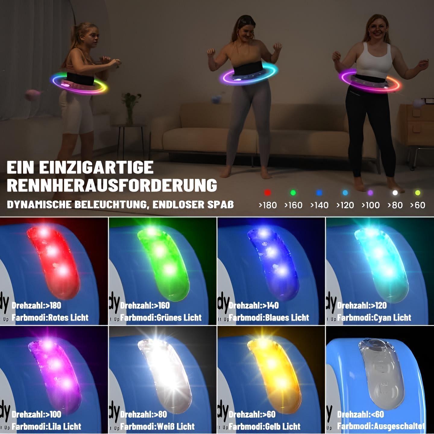 Cozylady - Smart Hula Hoop Reifen - Lila LED