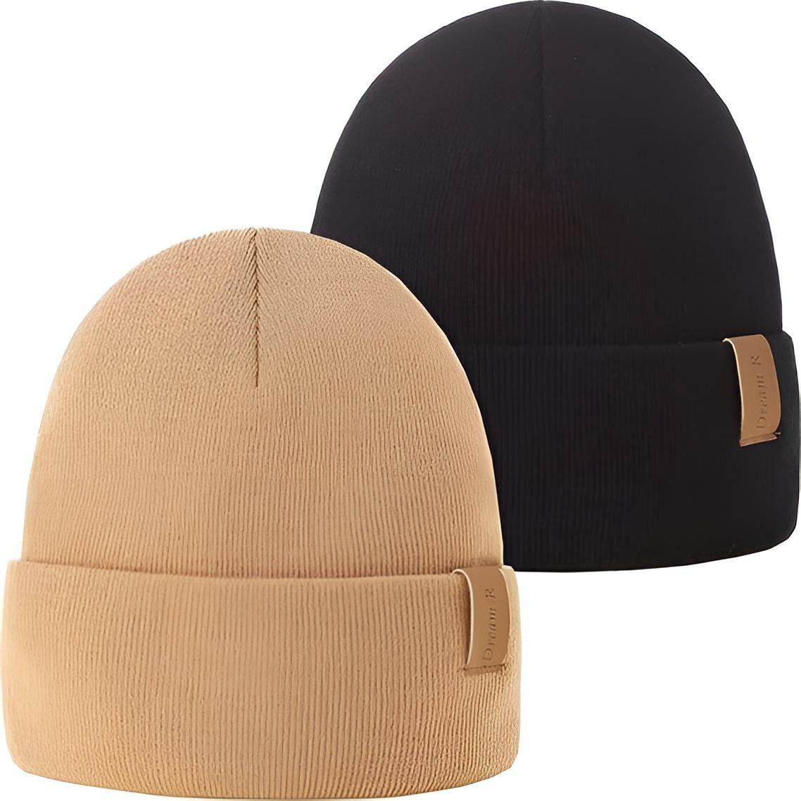 AHAHA Beanie - SAIF Schwarz/Khaki