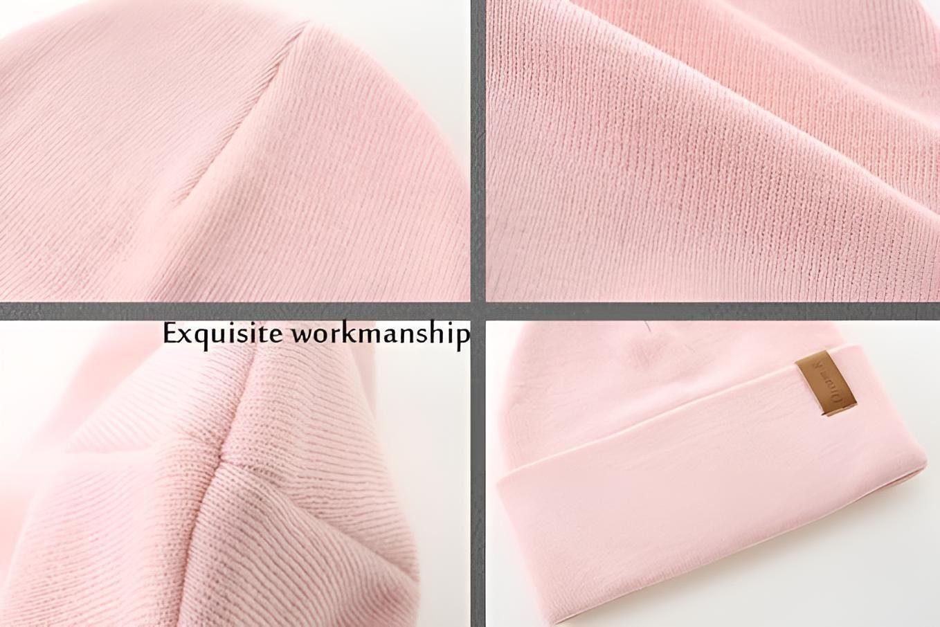 AHAHA Beanie - 9GV Schwarz/Rosa