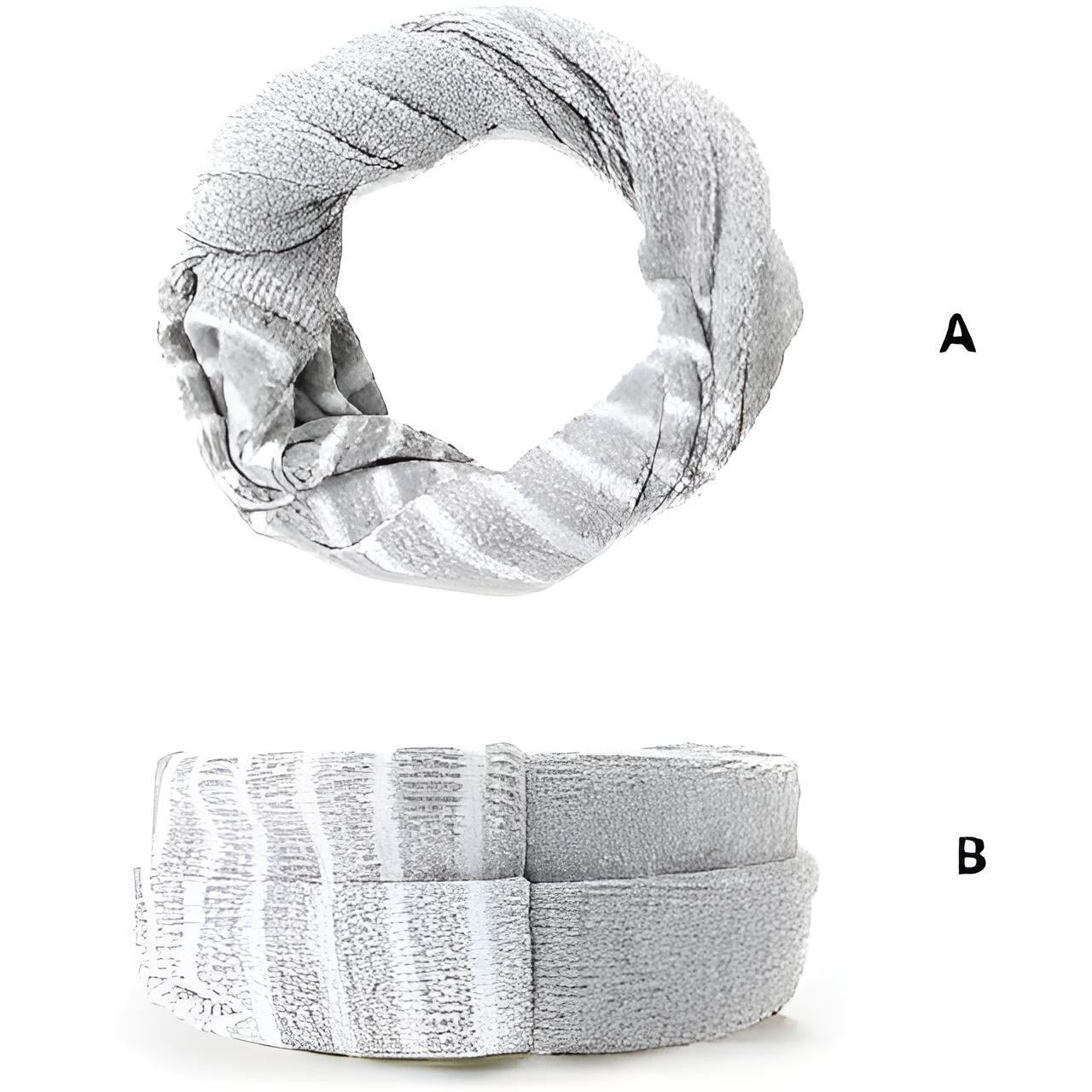 AHAHA Kinder Beanie - BLMV Hellgrau/Weiß