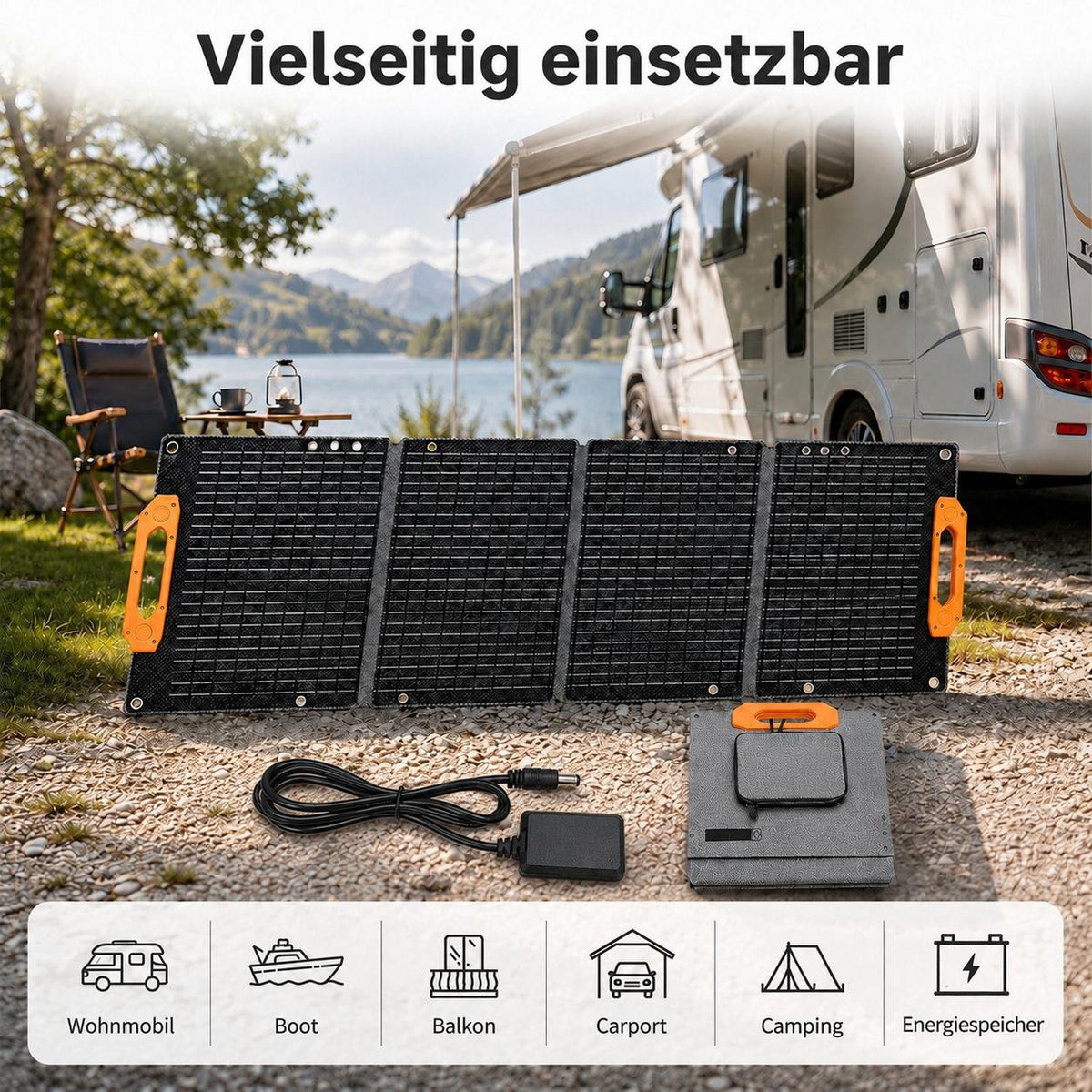 Solarmodul Monokristallin - 100W 24V